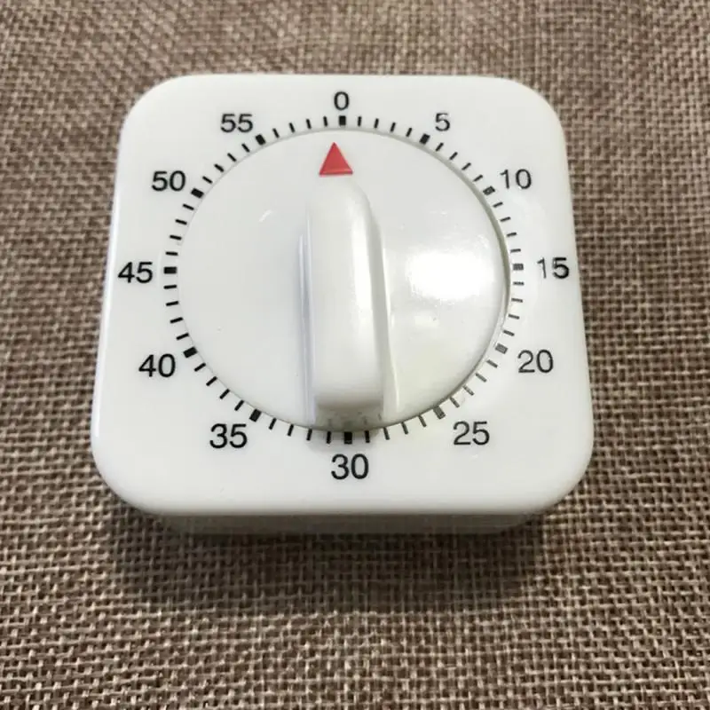 60 минут кухонный таймер отсчет будильник напоминание белый квадратный механический таймер для кухонный сигнал Часы инструменты для приготовления пищи