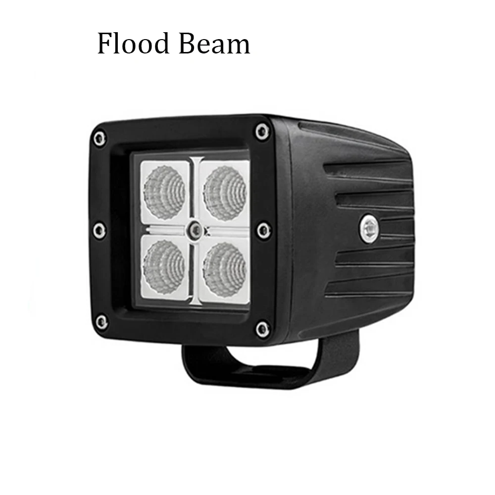 ECAHAYAKU 2x3 дюймов 12 Вт внедорожный квадратный светодиодный рабочий световая лампа водяные Прожекторы для автомобиля грузовика автомобиля вождения лодки 12 в 24 В