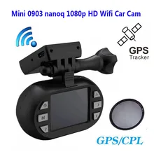 Бесплатная Доставка! Оригинал Мини 0903/nanoq 1080 P HD Wi-Fi Автомобилей Даш Cam Конденсатор 7 Г NT96655 IMX322 GPS + Дополнительная CPL