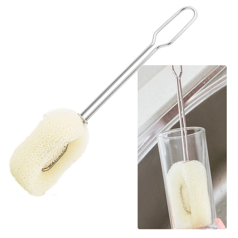 Kitchen Bottle Cleaner Cup Cleanning Long Brush Cup Brush Sponge Cups Cleaning Long Bottle Brush