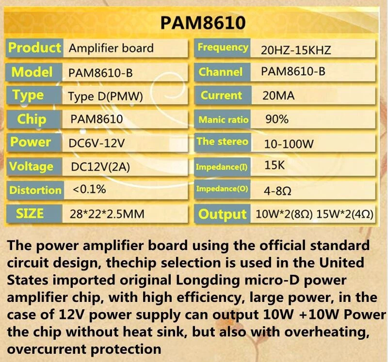 1 шт. GREAT IT PAM8610 2x15 Вт Плата усилителя цифровой двухканальный стерео усилитель мощности доска миниатюрная