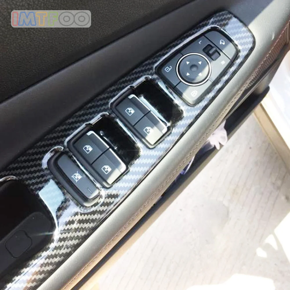Внутренние двери окна кнопки панели Чехлы для HYUNDAI SANTA FE 2019 аксессуары | Отзывы и видеообзор