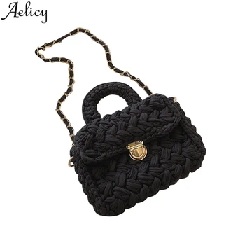 

Aelicy Women Shoulder Bag 2019 New Designer Crossbody Weaving Cotton Bags Purses And Handbags Women Bags Designer Crossbody Bags