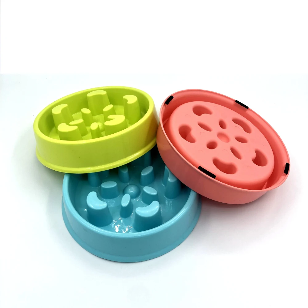 

Pet Dog Feeding Food Bowls Puppy Slow Down Eating Feeder Dish Bowl Prevent Obesity Pet Dogs Supplies Anti-Gulping Eating Dish