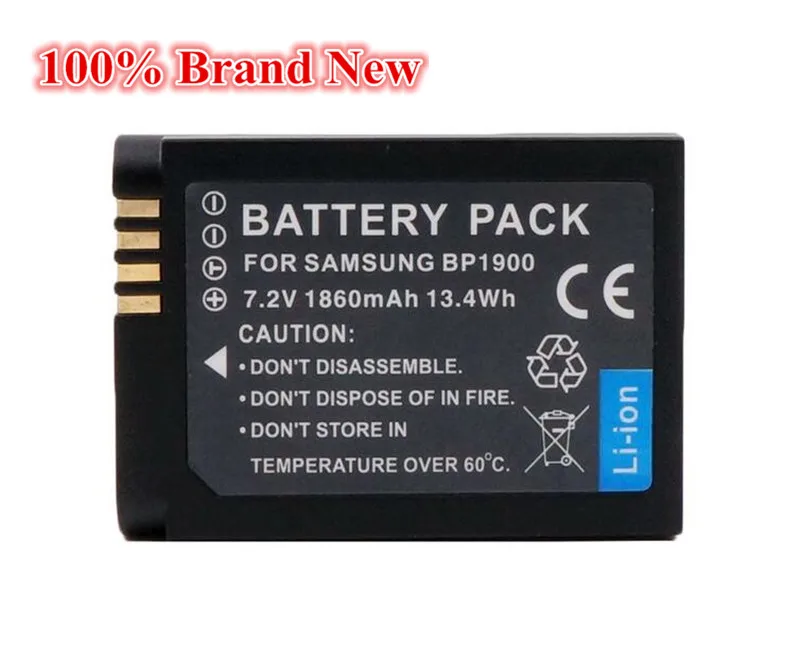 1860mah 100% brand new Replacement Camera Battery For Samsung BP1900 BP 1900 NX1 EV-NX1ZZZBZBUS EV-NX1ZZZBMBUS EV-NX1ZZZBQBUS |