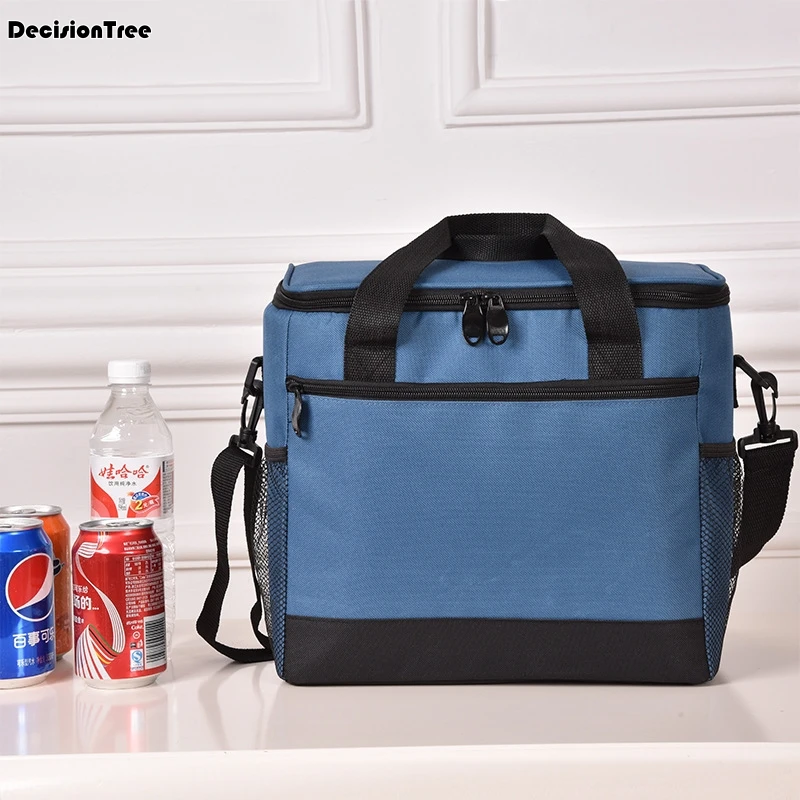 

Outdoor Large Capacity Lunch Bag Waterproof Bag Bento Pouch Picnic Totes Storage Carry Case Cooler Insulated Canvas Bag 34