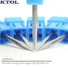 10pcs 3.175x0.1mm 15 Degree V Bit Milling Cutters Carbide PCB Engraving CNC Router Tools for Metal Jade 3D Carving End Mill ► Photo 2/6