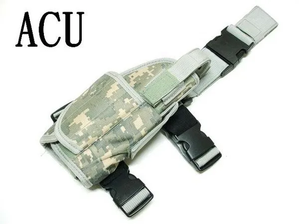 Тактический Регулируемый Обёрточная бумага вокруг дизайн бедра нога Военная Униформа пистолет зеленый ножная кобура