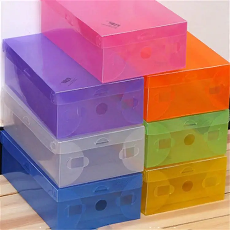 shoes boxes with a lid Storage Boxes&Bins transparent plastic shoes box