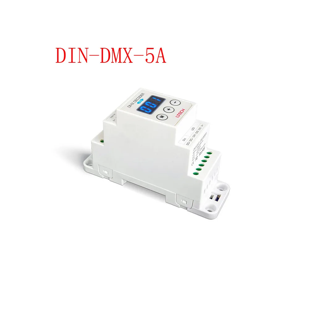

LTECH DIN-DMX-5A DIN-Rail CV Decoder Input Voltage DC5-24V