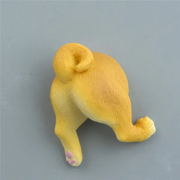 Cute Animals Pets Puppy Dog Butt Fridge Magnets Figures Pvc Toys - 5