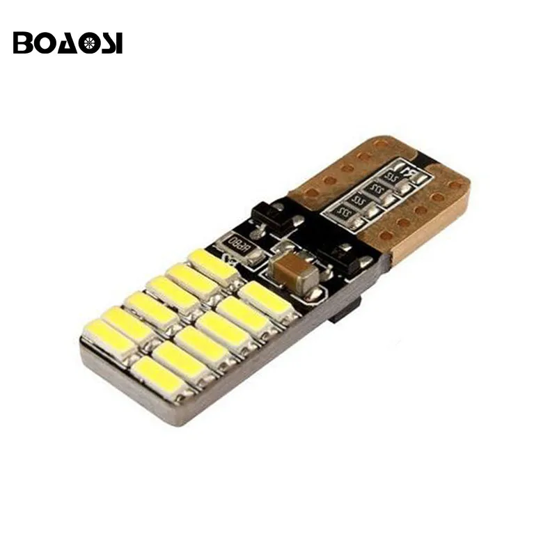 

1pcs led lights for cars T10 24smd canbus bulb no polarity error free w5w bulb turn signal light parking light
