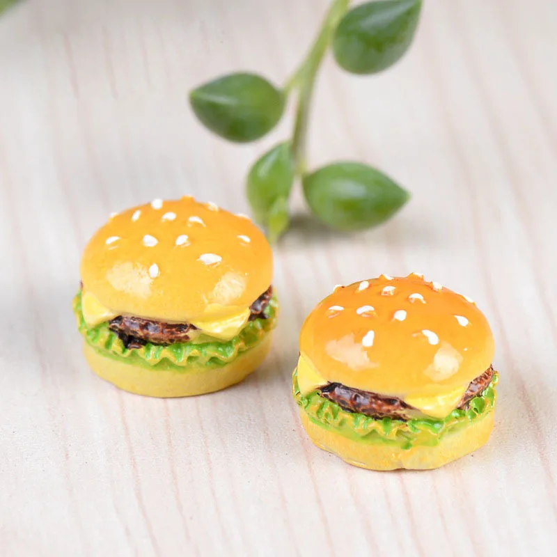 

Artificial Hamburger Bread Miniature Fairy Garden Home Houses Decoration Mini Craft Micro Landscaping Decor DIY Accessories
