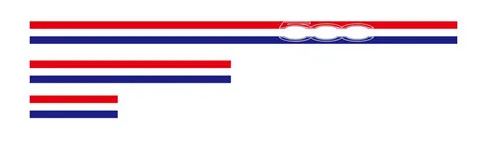 Для Fiat 500 Гоночный флаг полосы автомобиля капот крыши наклейка на багажник мотоцикла Авто Декор тела наклейки внешние аксессуары модные водонепроницаемые наклейки - Название цвета: B