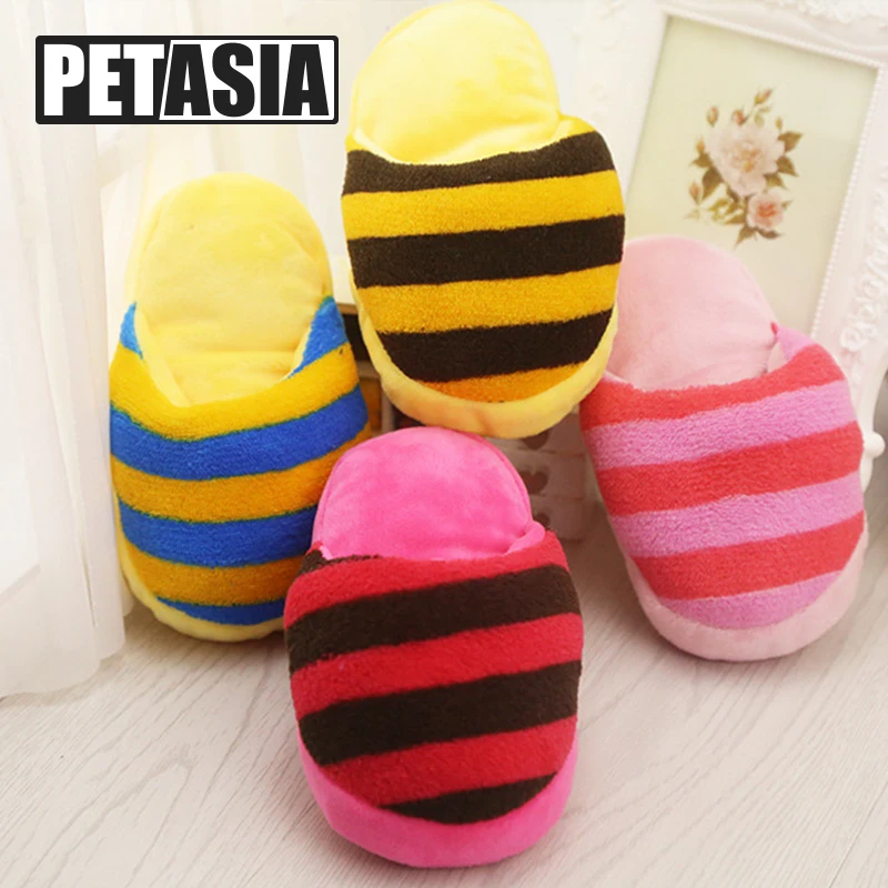

Adidog 2018 New Cute Flip Flop Designs Dog Toys Pet Puppy Chew Squeaker Squeak Sound Toy For Small Dogs Cats Pet Products