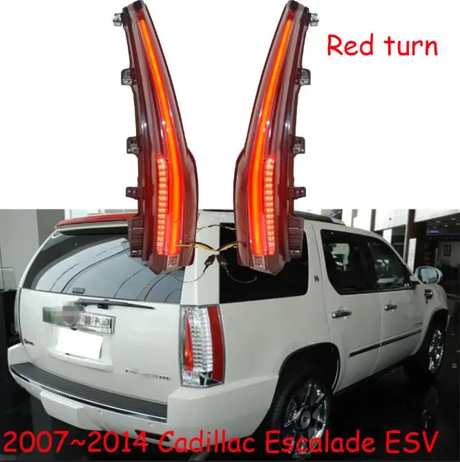 Красный Поворотный 2 шт Автомобильный бампер задний фонарь для 2007~ Cadillac Escalade ESV Suburban задний светильник светодиодный Escalade задний светильник - Цвет: picture