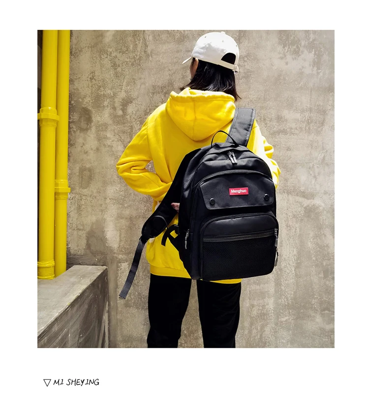 2017 Women Backpacks For Teenage Girls Youth Trend Schoolbag Student Bag Menghuo BRAND Nylon Waterproof Laptop Backpack Mochilas (41)