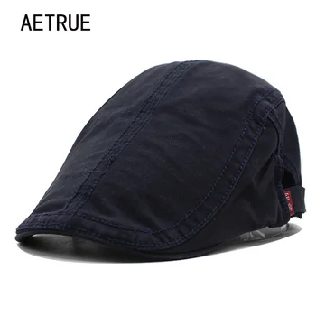 

New Visors Men Beret Hat Women Flat Casquette Cotton Winter Hats for Men Visors Plain Sun Hat Gorras Caps Adjustable Beret 2018