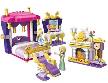 

Building blocks assembling toys girl city villa princess house angel castle lya princess dress