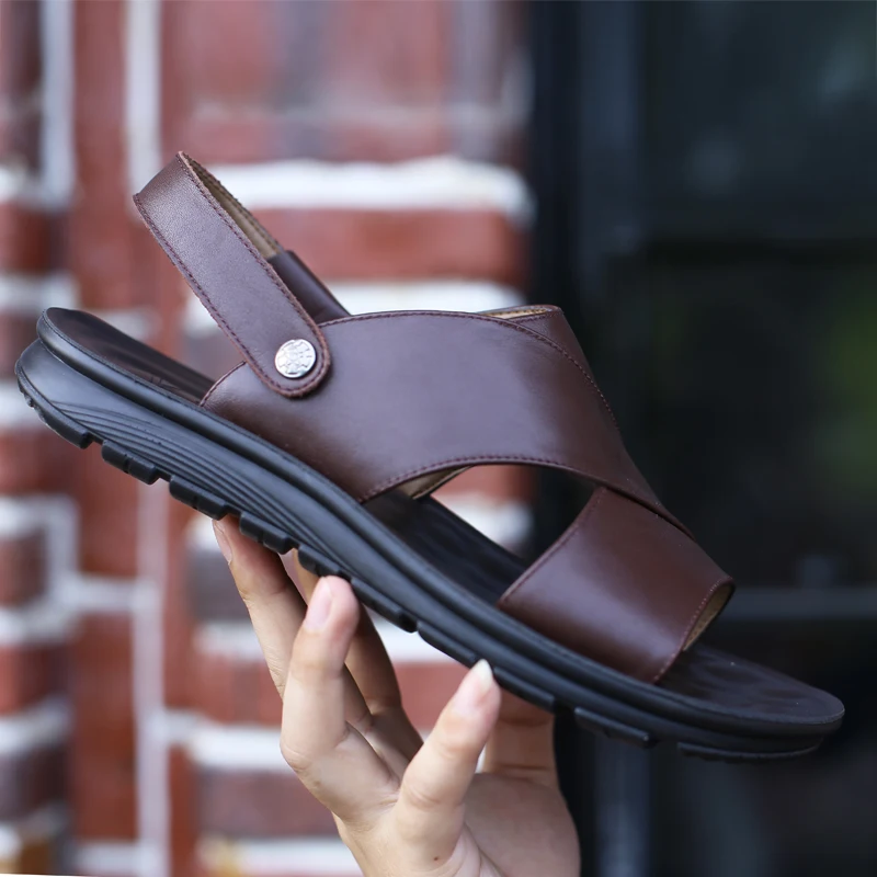 2019 Handmade Men Sandals Genuine Leather Soft Summer Men's Shoes Retro Sewing Casual Beach Shoes 2019 Handmade Men Sandals Genuine Leather Soft Summer Men's Shoes Retro Sewing Casual Beach Shoes