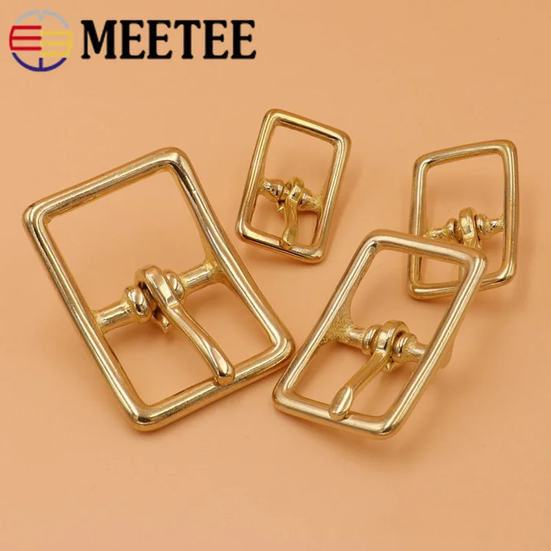 Meetee 5/10 шт. 13/16/20/26 мм Чистая латунь металлические пряжки для сумок аксессуары