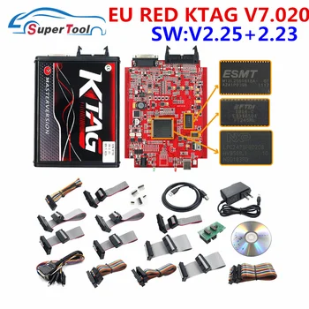 

K-tag V7.020 V2.23 Ktag V7.020 Turning Car OBD2 Manager Tuning Kit K-tag 7.020 4 LED K-tag 2019 V7.020 V2.23 Car ECU Programmer