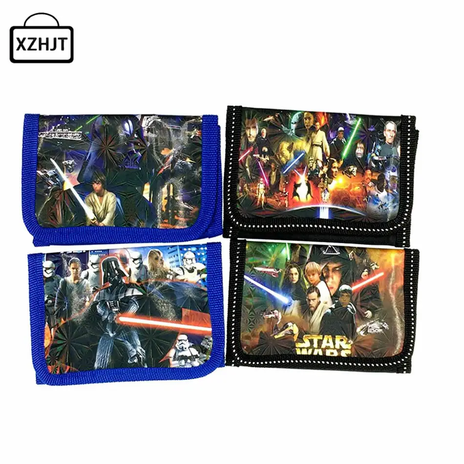  New 2016 Children Cartoon Star Wars Wallet Fashion Zipper Change Money Purse Coin Purse Kids Girl Women Pouch Bolsa 