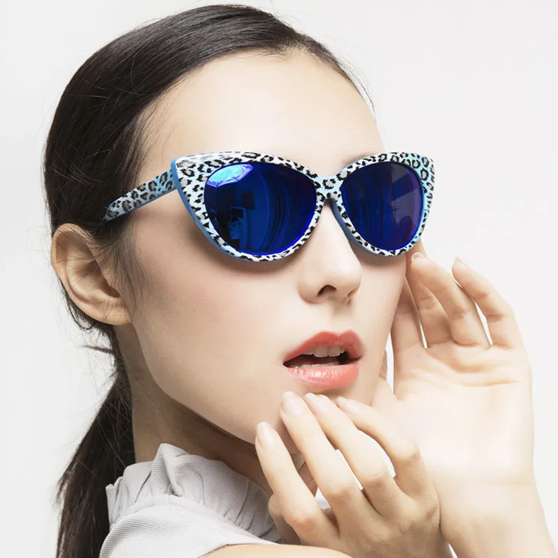 

Women Luxury Brand Leopard Polarizing Mirror Sunglasses Cute Lady Cat Eye Glasses Sun Glasses Female Retro Polarized sunglasses