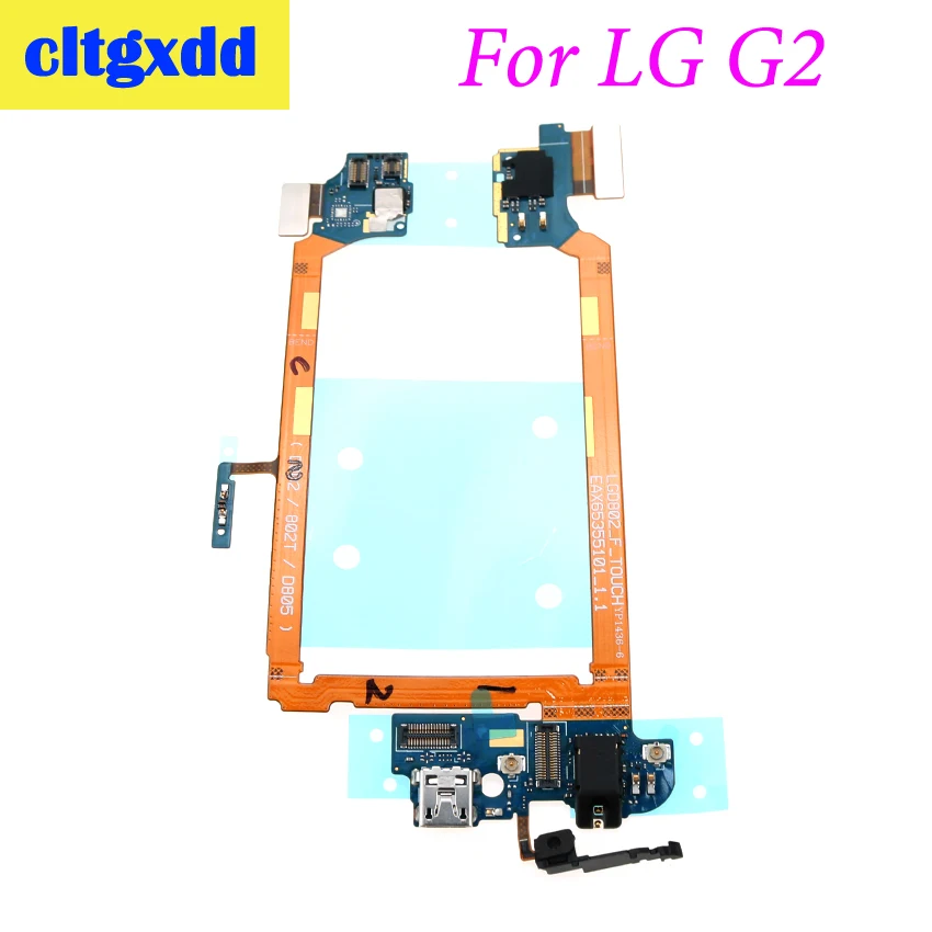 cltgxdd For LG G2 D802 Dock Connector Charger Port USB flex cable Headphone Jack Microphone Power on off Button