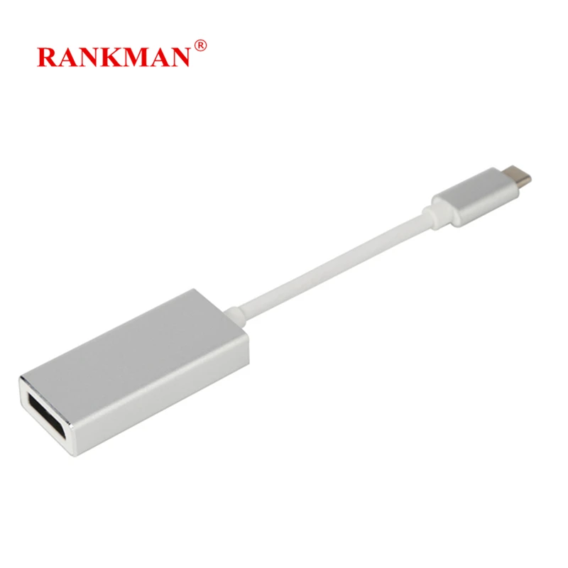 Rankman Type-C to DP Mini DP Adapter USB 3.1 to DP Converter 4K Cable for Macbook Chromebook Samsung S8 S9 Projector TV Rankman Type-C to DP Mini DP Adapter USB 3.1 to DP Converter 4K Cable for Macbook Chromebook Samsung S8 S9 Projector TV