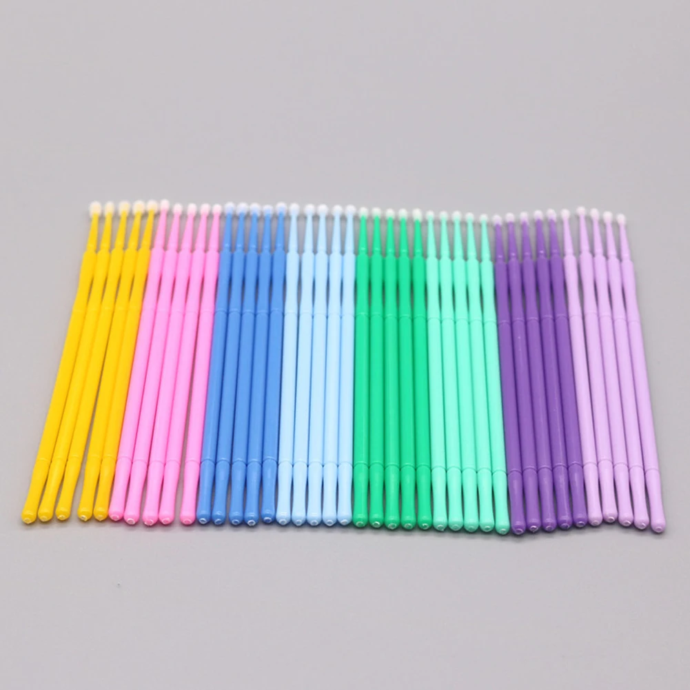 100 шт одноразовые ватные палочки для чистки бровей губ аппликатор ресниц макияж набор