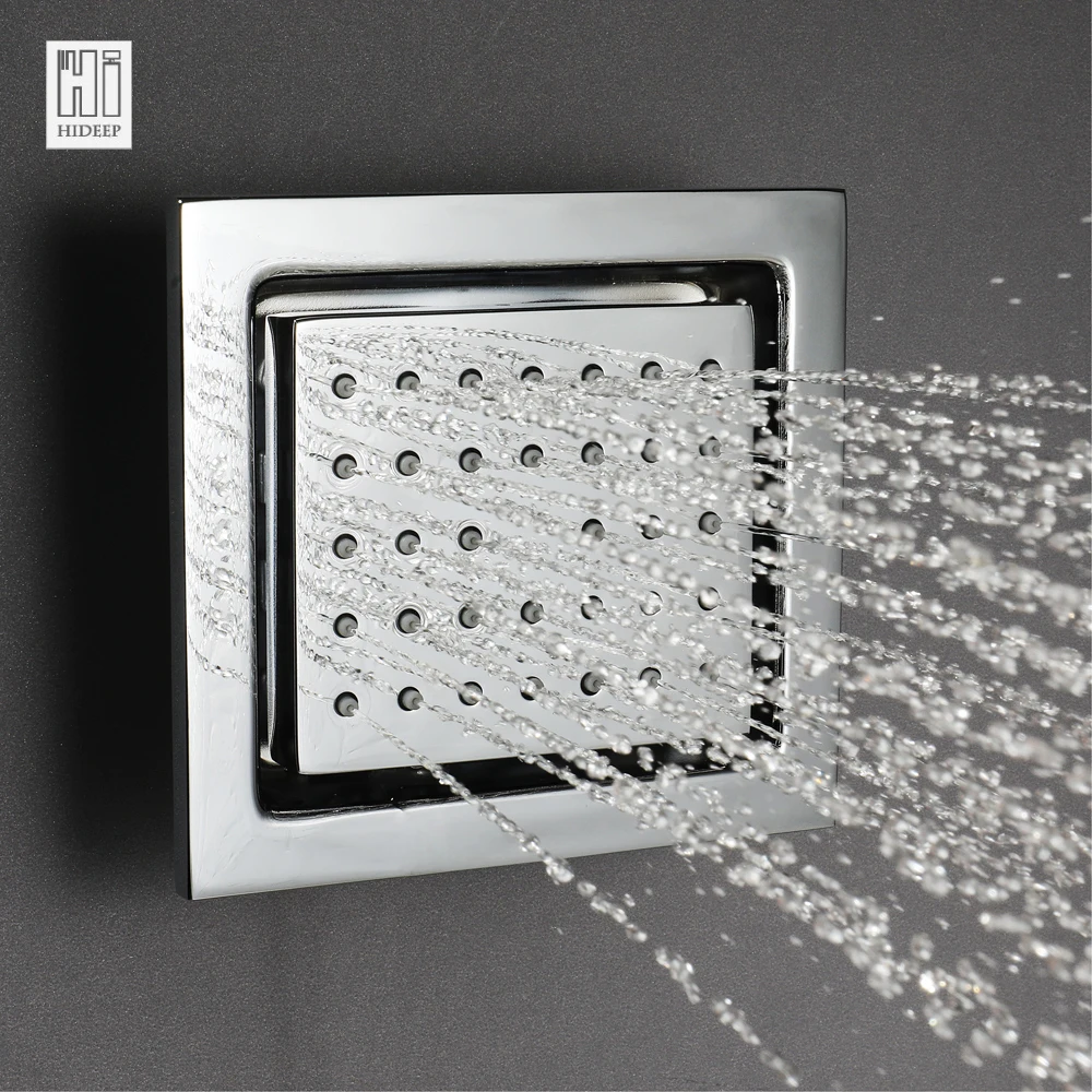 HIDEEP Classic Massage Brass Shower Body Jet Rainfall Waterfall Shower