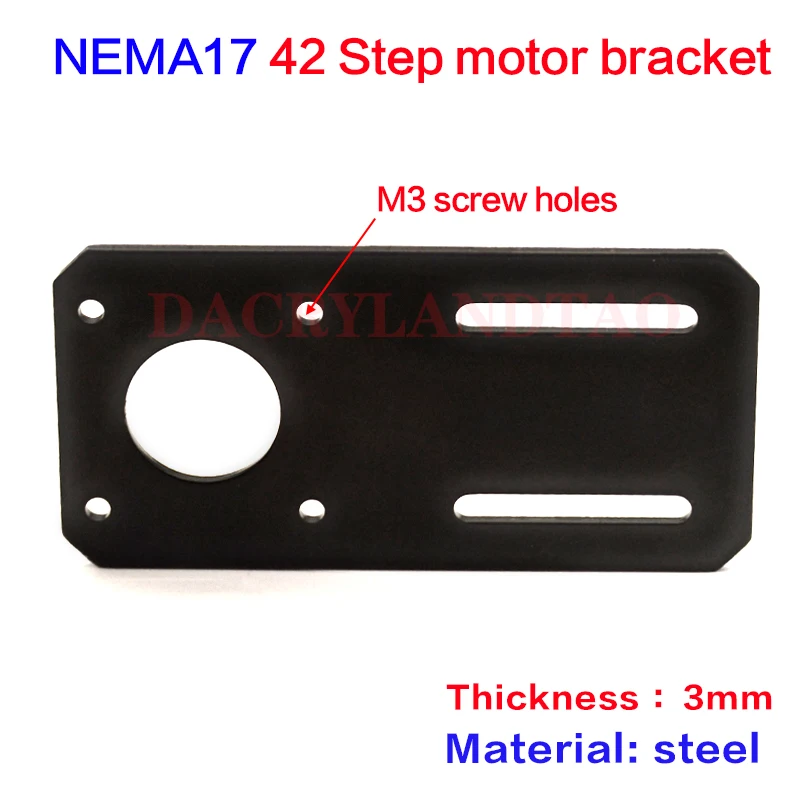 

NEMA 17 stepper motor bracket Thickness 3mm 42 Stepper Motor Plate Fixed Bracket For 3D Printer accessories