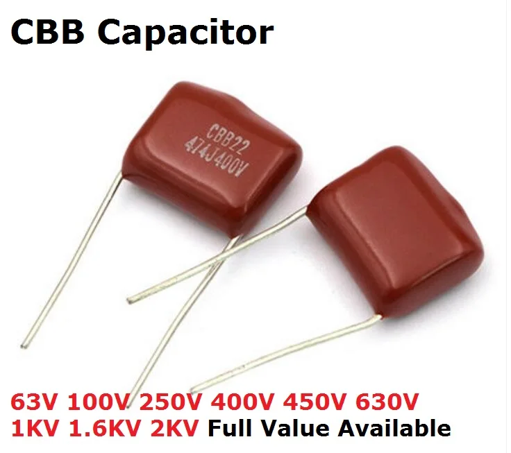 10 шт. CBB 1 кв 0 001 мкФ Ф нФ ПФ 22 НФ 1000 в 102J 222J 472J 104J 224J полипропиленовый пленочный