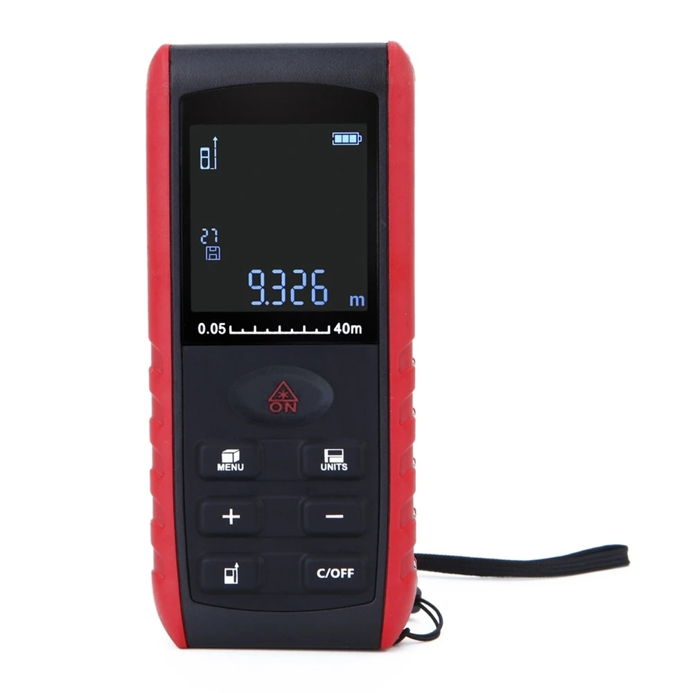 

KXL - E40 40m Handheld Laser Rangefinder Digital Laser Distance Meter Area Volume Tester Level Practractor Angle Indication