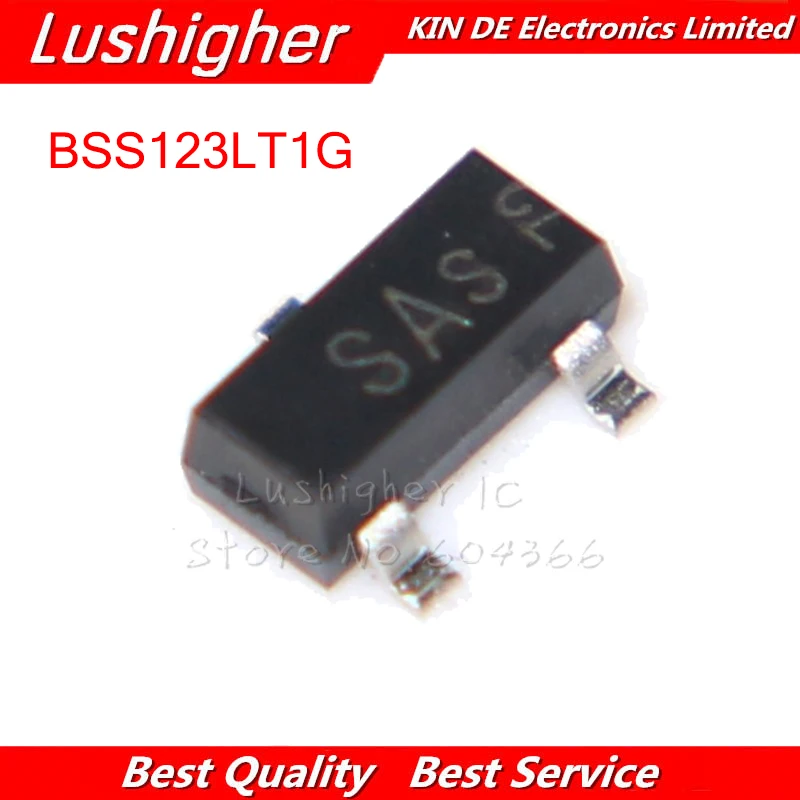 100 шт. BSS123LT1G BSS123 SOT23 SOT SMD MOS FET транзистор|Транзисторы| |