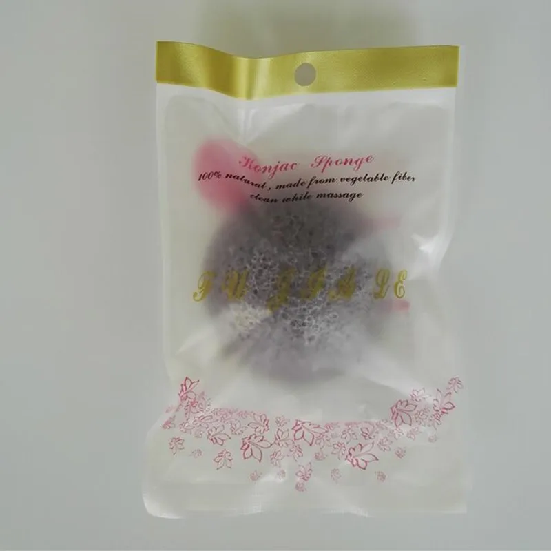 1 шт. натуральная косметическая губка Konjac с бамбуковым углем Очищающая для