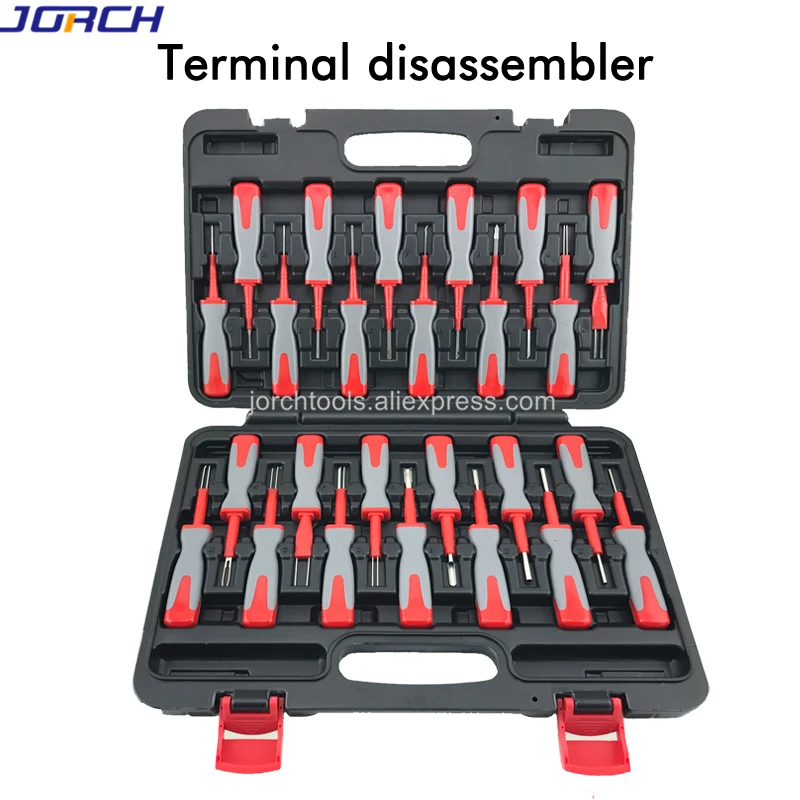 

25 in 1 Terminal Removal Tools Release Extractor Crimp Terminal Removal Dismount Tool Kit for audi VW Molex DELPHI tyco AMP