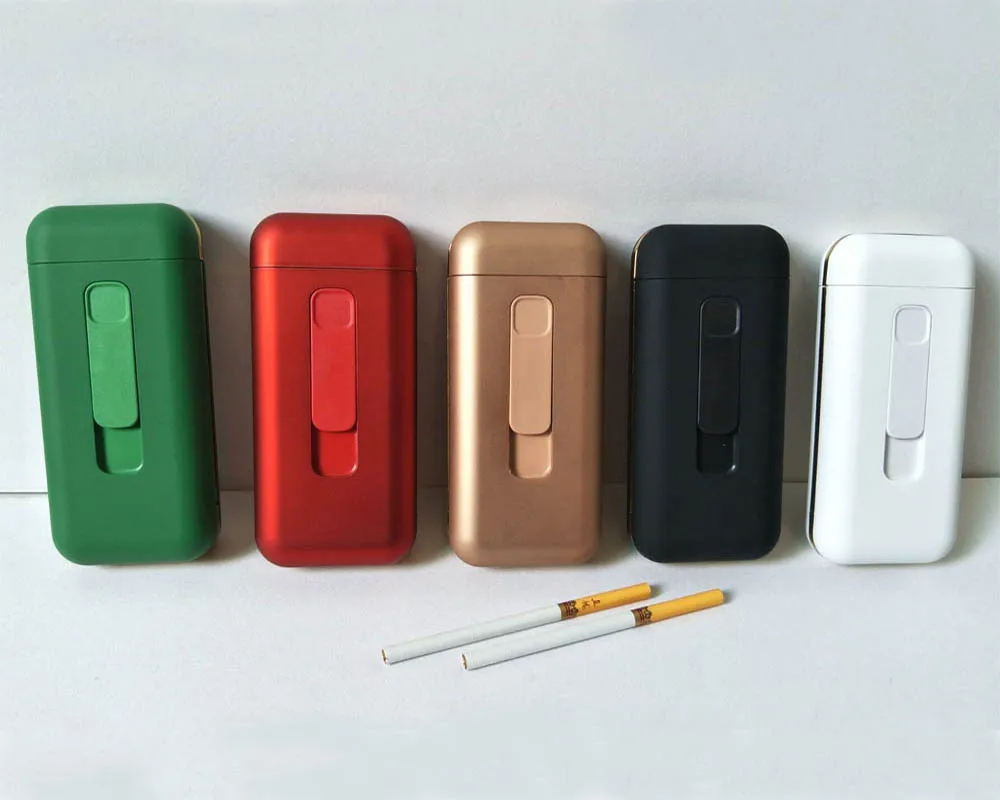 

100pcs USB lighter cigarette case for 20PCS 100mm long cigarettes pack