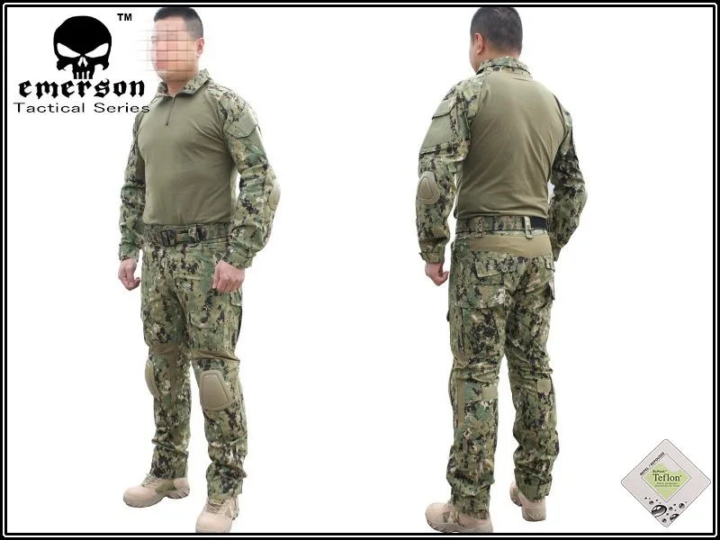 Emerson BDU Военная армейская Военная Униформа BDU Gen2 Боевая рубашка брюки с налокотниками наколенники AOR2 костюмы EM6924