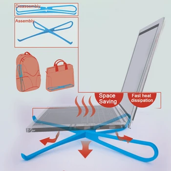 

Portabel Folding Laptop Stand Holder Simple Notebook Non-slip Heat Dissiptaion Bracket X-type Cooling Laptop Rack PC Stand