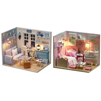 

New Children Toys Manual DIY Cabin Assembled Model Sunshine Boys Girls Birthday Holiday Gifts