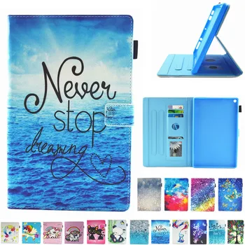 

For Amazon HD8 2017 2016 Cartoon Unicorn panda Leather Case For Amazon Kindle Fire HD8 HD 8 2017 2016 8.0" Tablet Cover Cases