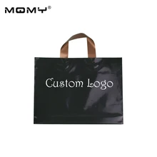 24X30+ 6 см покупки на заказ Pe подарок с принтом носить футболку черная ручка индивидуальные пластиковый пакет с логотипом печати