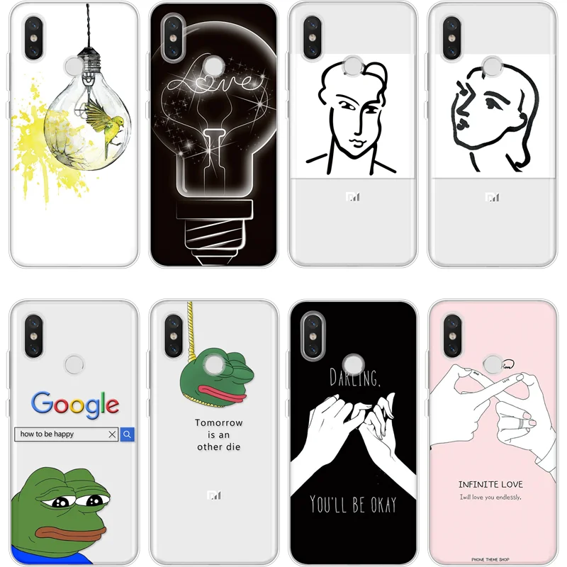 

For TPU Xiaomi Redmi 3 3S 4 4A 4X 5 Plus 5A 6 6A Pro S2 Note 3 4 Global 4X 5 5A Pro Bulb cover TPU Coque For Redmi Note 5 Case