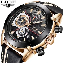 LIGE Mens Watches Top Brand Luxury Quartz Watch Men Casual Leather Military Waterproof Sport Gift Wrist Watch Relogio Masculino LIGE Mens Watches Top Brand Luxury Quartz Watch Men Casual Leather Military Waterproof Sport Gift Wrist Watch Relogio Masculino