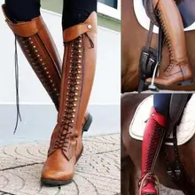 Сапоги выше колена; модная женская обувь; сезон осень; Новинка; сапоги для верховой езды; Повседневный стиль