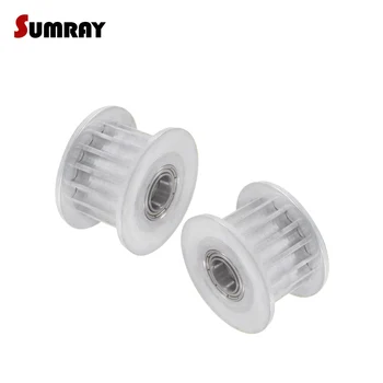 

SUMRAY Idler Pulley XL 15T Toothed Pulley Wheel with teeth Bore 3/4/5/6/7/8/9mm Width 11mm Idler Bearing Motor Pulley 2PCS