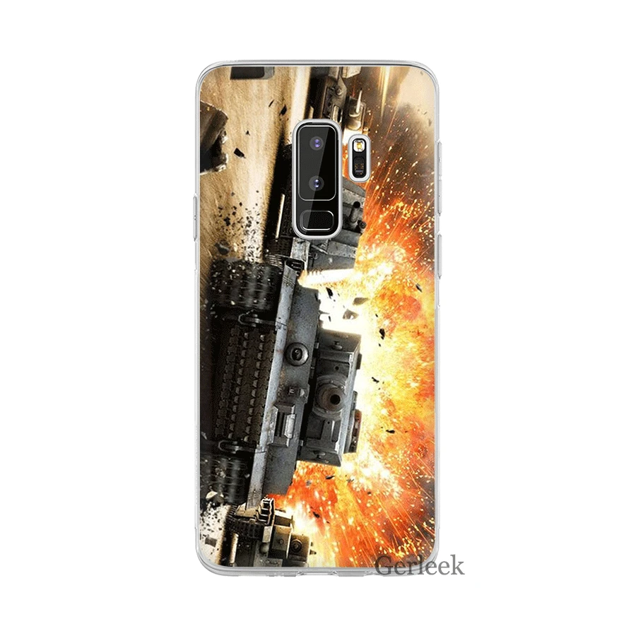 Чехол Gerleek World Of Tanks для Samsung Galaxy A3 A5 A6 A7 A8 A9 A10 A30 A40 A50 A70 защитный