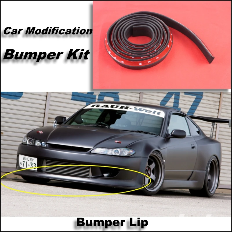 Bumper Lip For Nissan Silvia S13 S14 S15 Front Spoiler Skirt / Bumper